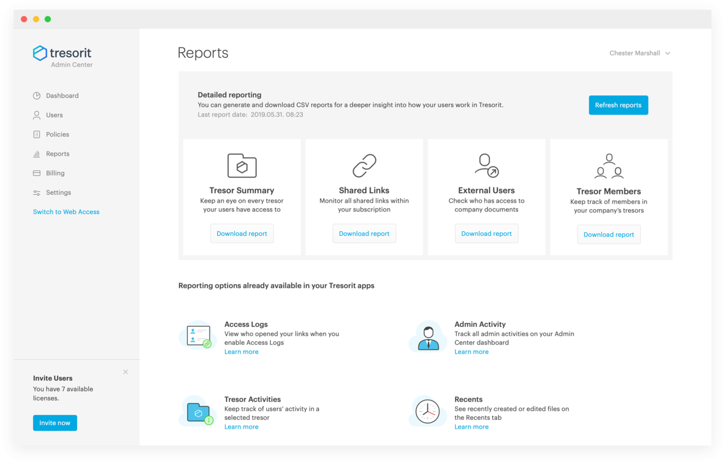 Tresorit screenshot - De 10 beste software voor bestandssynchronisatie beoordeeld in 2026