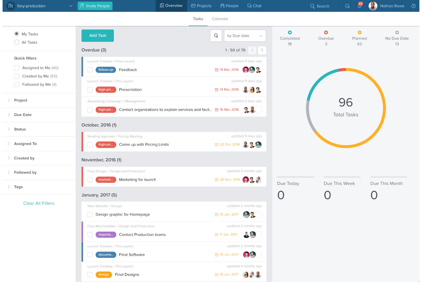 Taskworld screenshot - 10 beste alternatieven voor Pipefy voor workflowbeheer in 2026