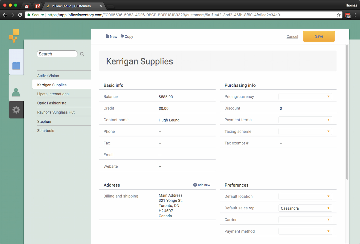 inFlow Inventory screenshot - 10 beste software voor voorraad- en resourcebeheer voor 2026