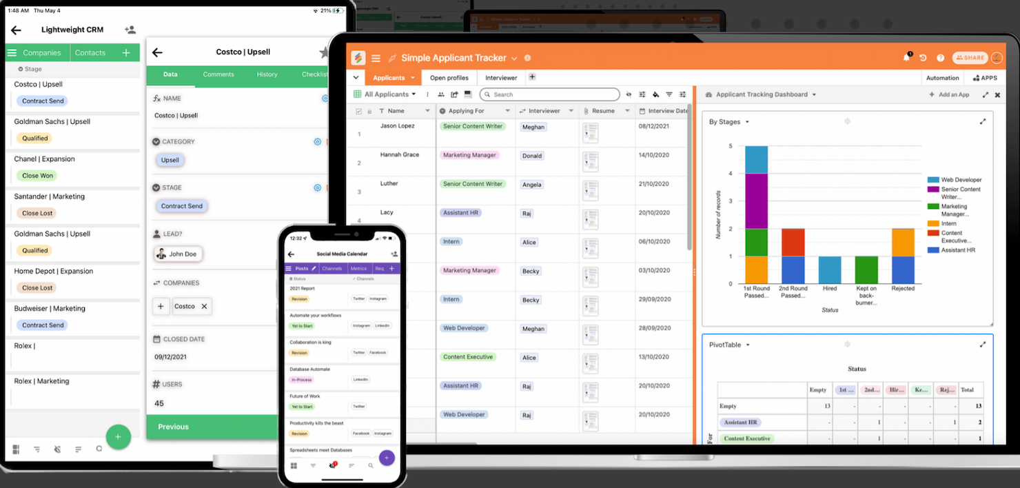 Ninox screenshot - 10 beste Kintone-alternatieven beoordeeld in 2026