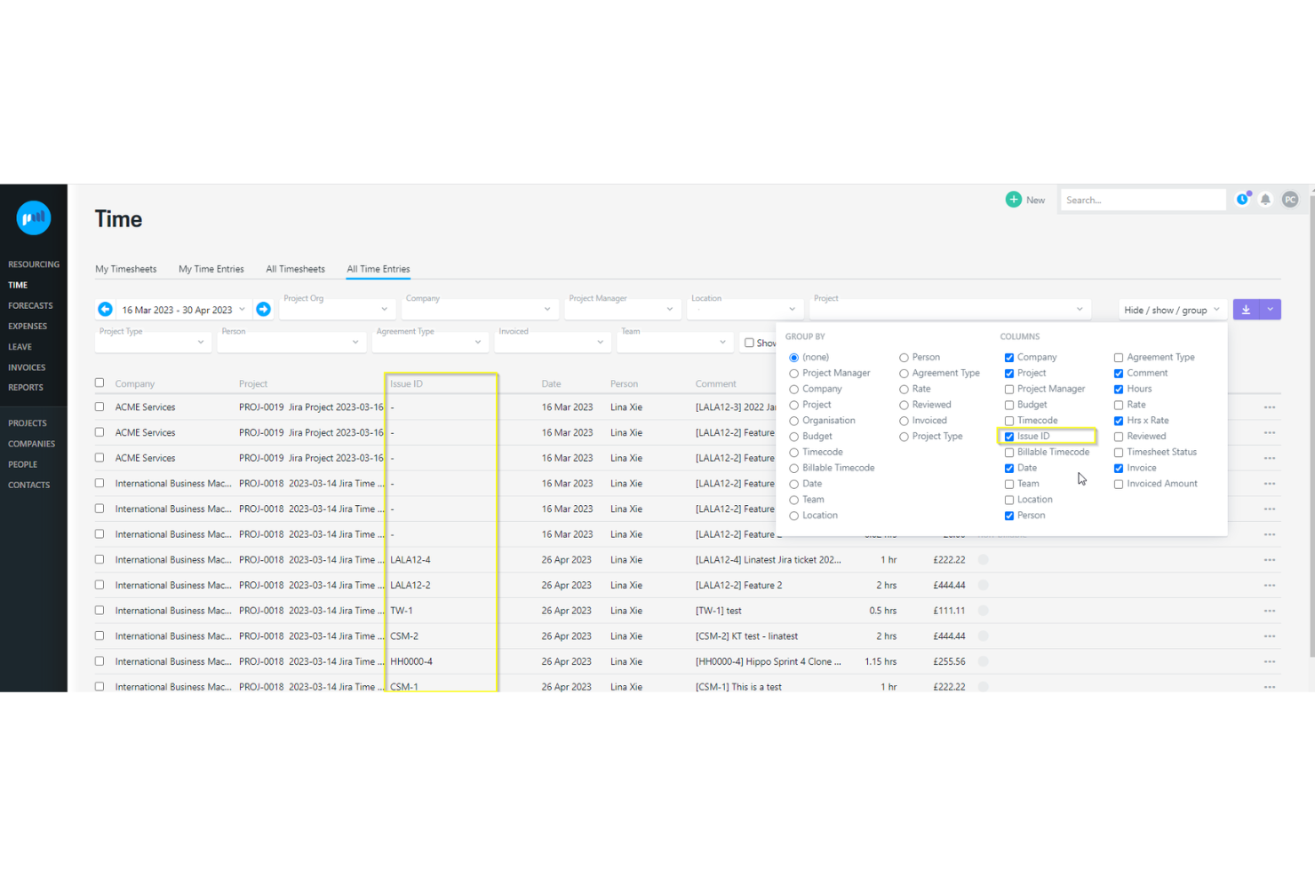 Projectworks screenshot - 10 beste software voor resourcebeheer voor professionele dienstverlening, beoordeeld in 2026