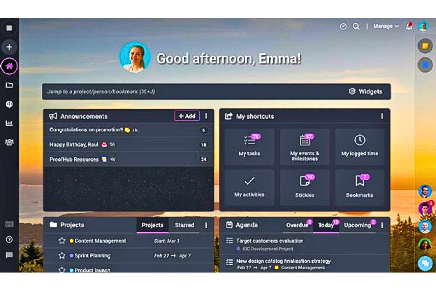ProofHub screenshot - 10 alternatieve tools voor Process Street voor workflows in 2026