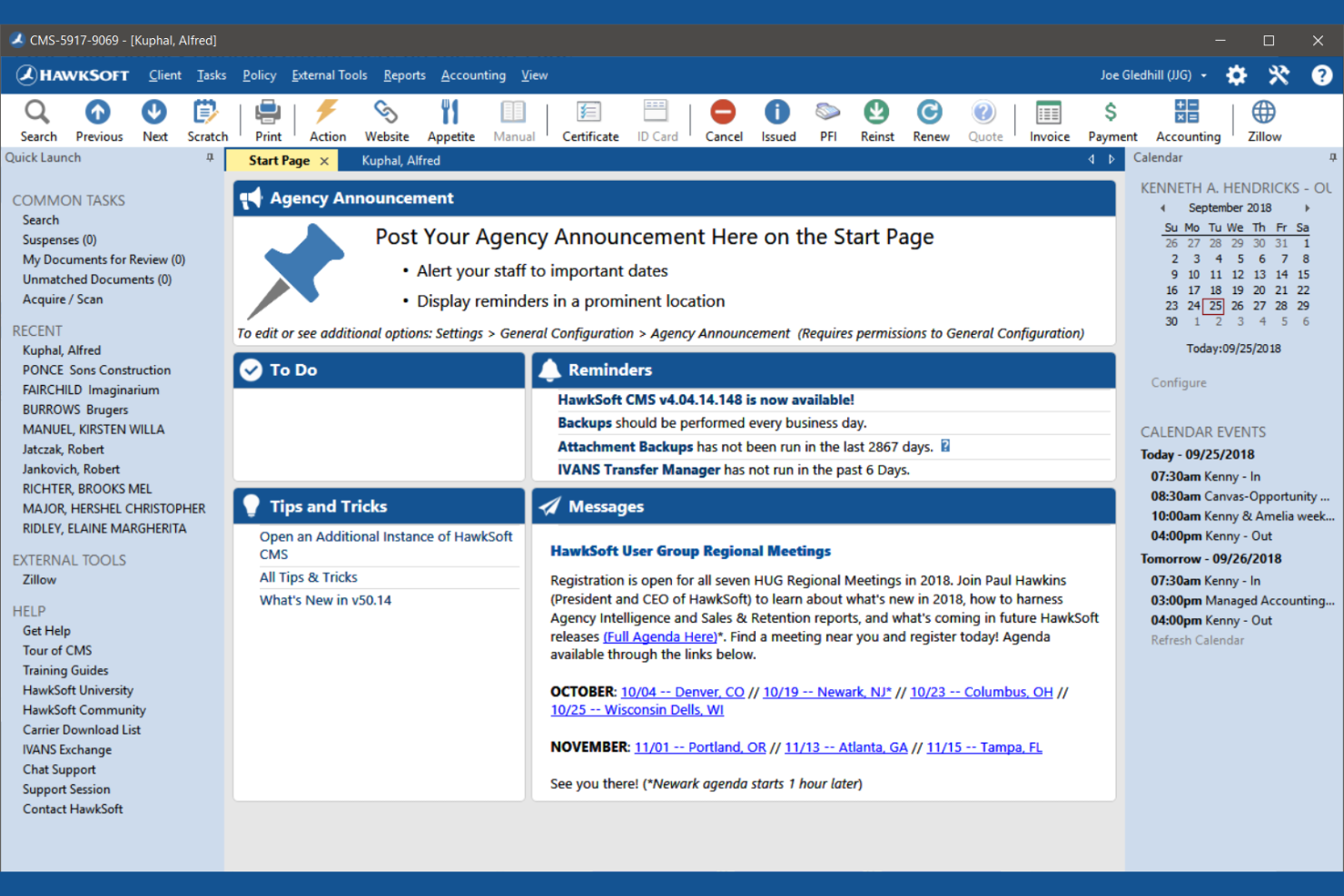 HawkSoft screenshot - 10 beste softwareoplossingen voor marketingbureaus beoordeeld in 2026