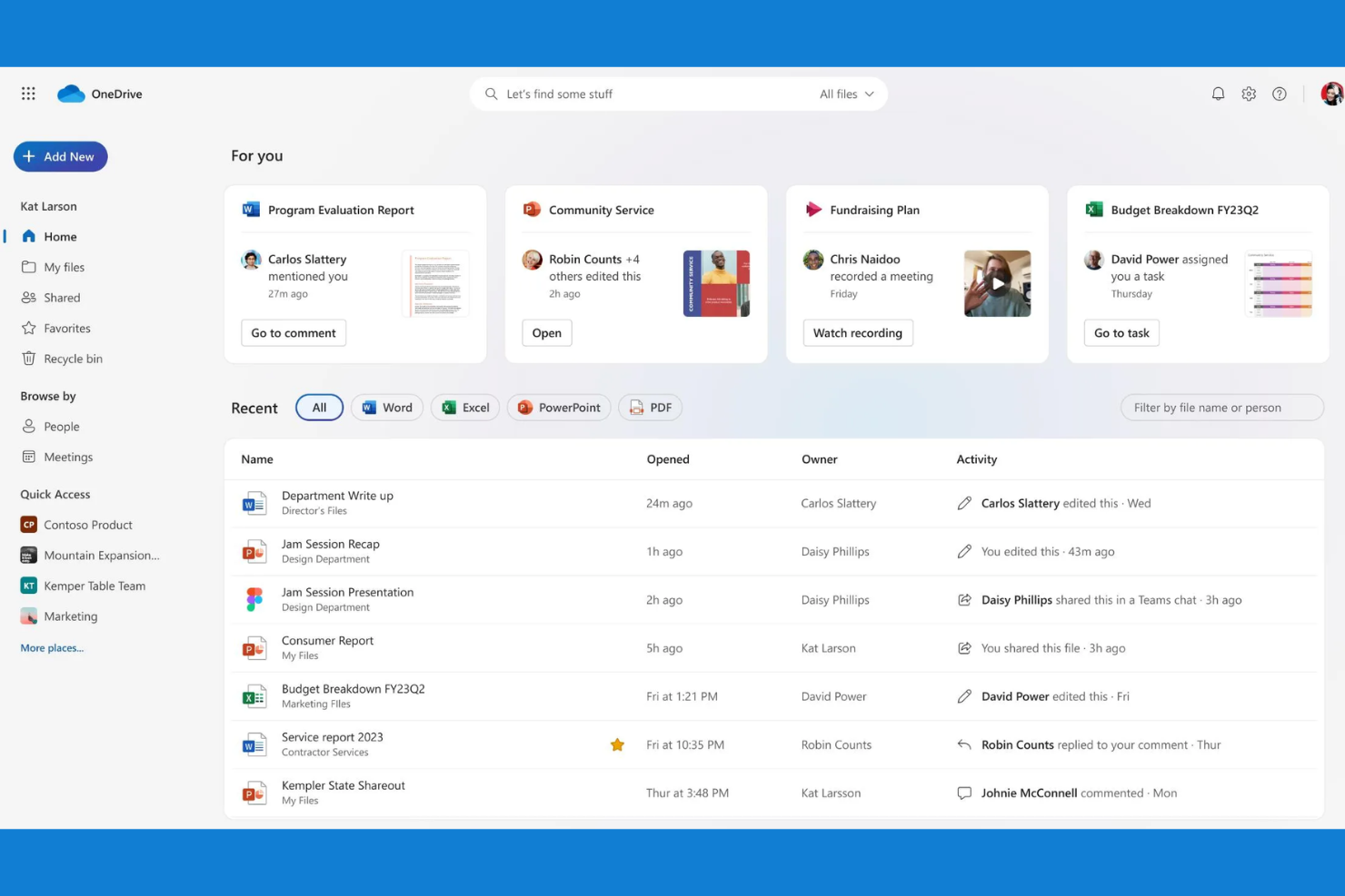 Microsoft OneDrive screenshot - 10 Mega-alternatieven voor 2026