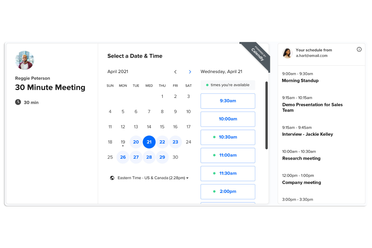 Calendly screenshot - 10 beste alternatieven voor Doodle beoordeeld in 2026