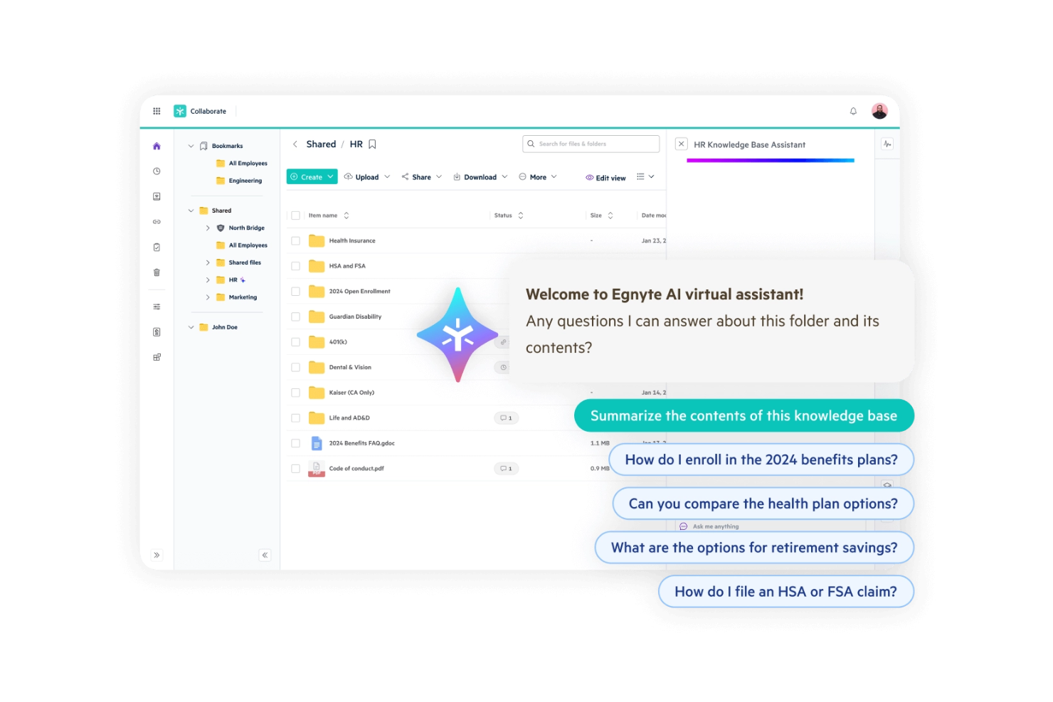 Egnyte screenshot - 10 beste AI-software voor documentbeheer, beoordeeld in 2026