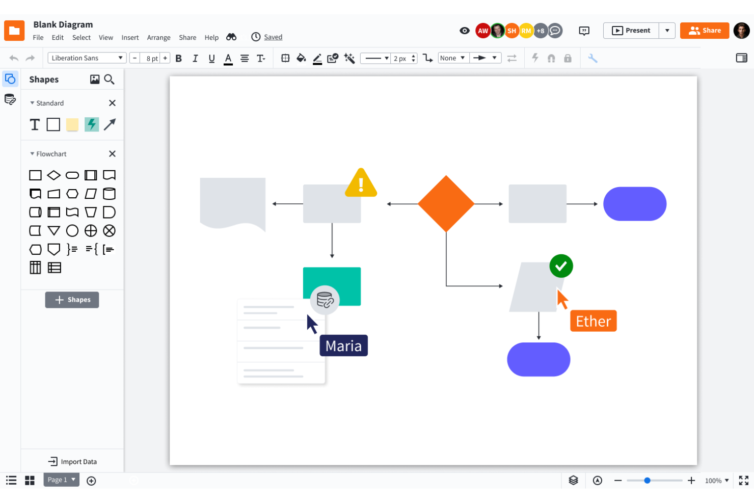 Lucidchart screenshot - 10 beste workflowsoftware voor ondernemingen beoordeeld voor 2026