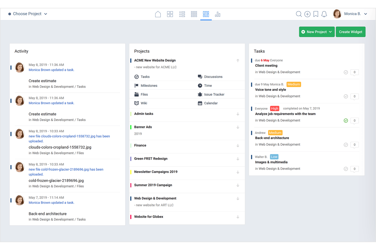 Freedcamp screenshot - 10 Beste projectmanagementsoftware met e-mailintegratie 2026