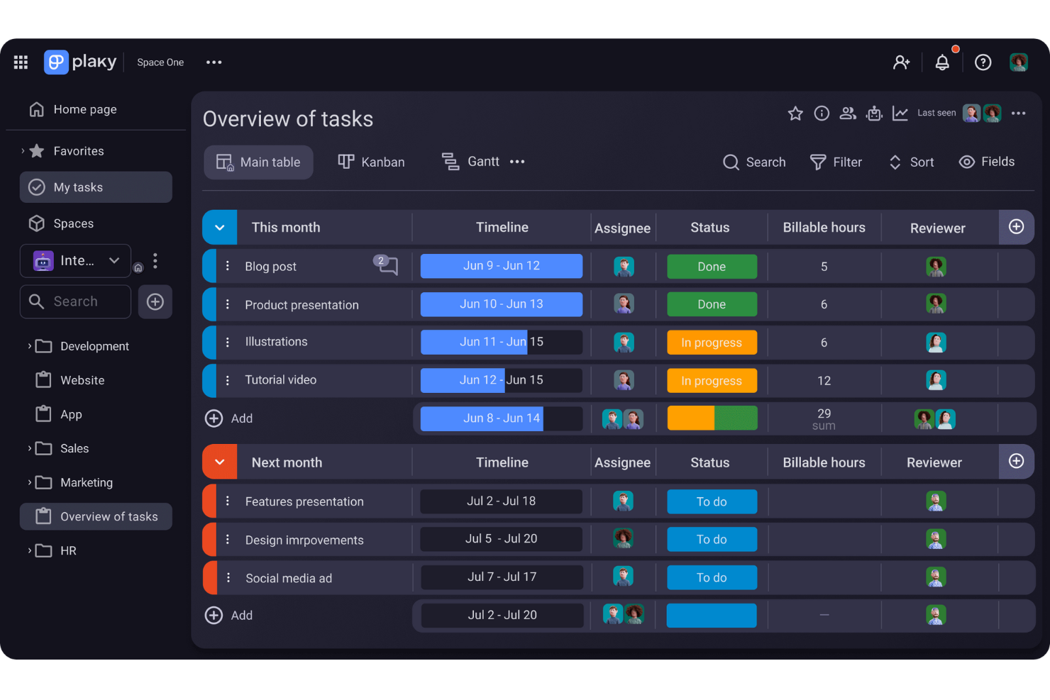 Plaky screenshot - 10 gratis productiviteitsapps voor 2026