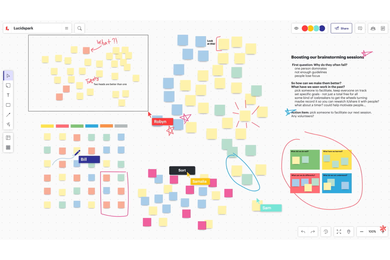 Lucidspark screenshot - 10 beste alternatieven voor SmartDraw in 2026