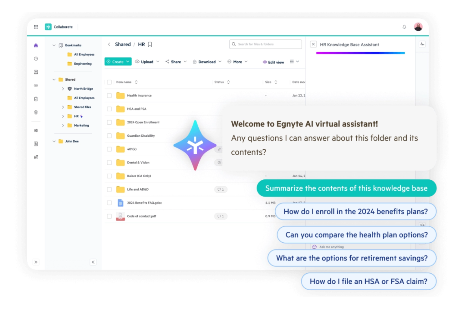 Egnyte screenshot - 10 beste wereldwijde documentbeheersystemen geselecteerd voor 2026