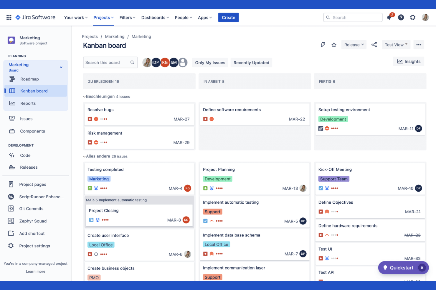 Jira screenshot - 10 softwaretools voor probleem- en projectbeheer voor 2026