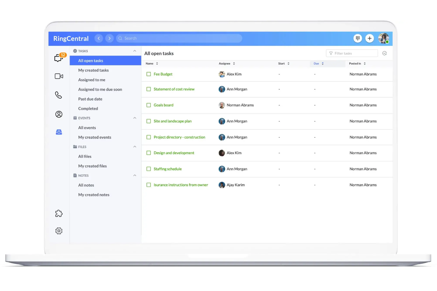 RingCentral screenshot - 10 Egnyte-alternatieven voor 2026