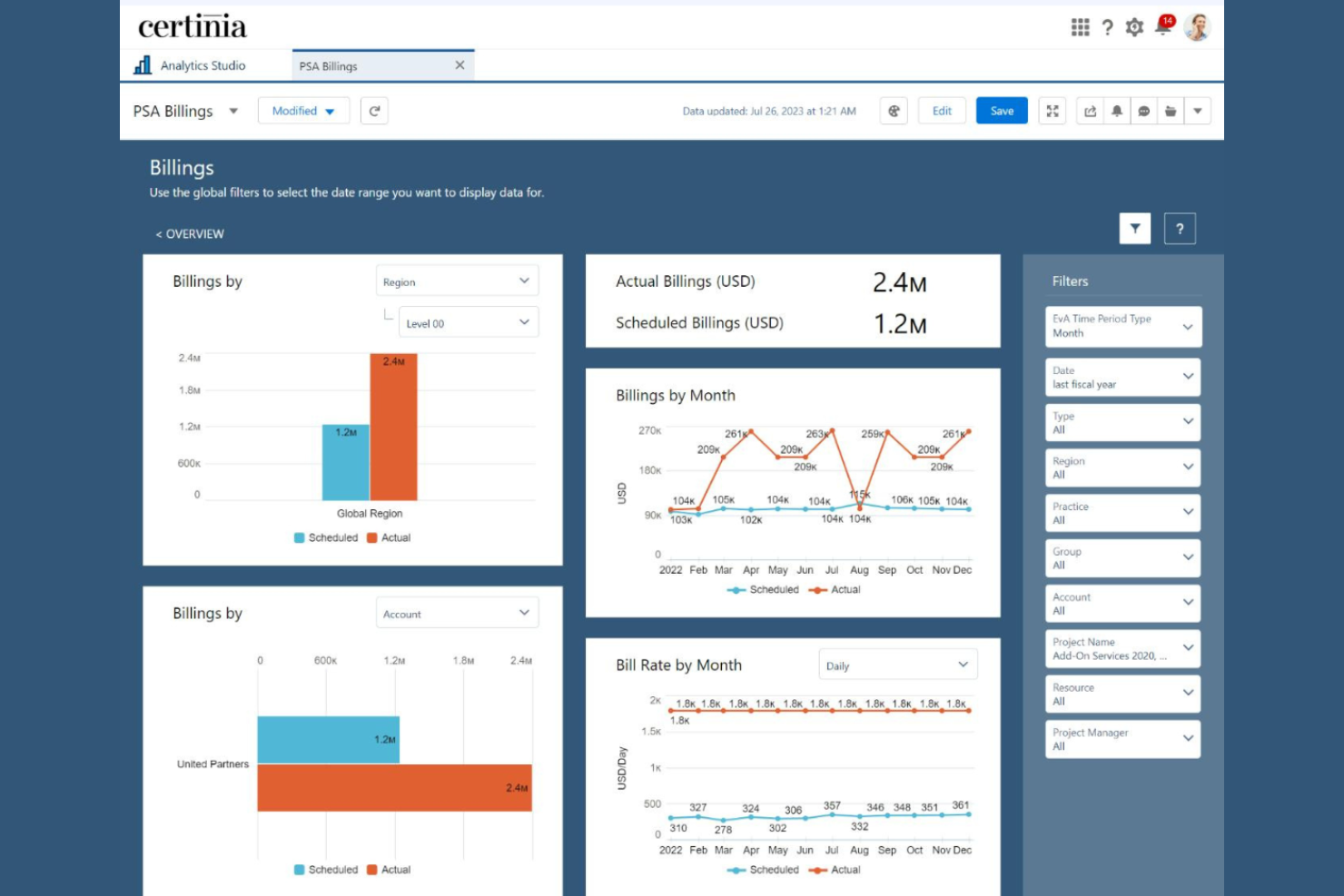 Certinia PS Cloud screenshot - 20 beste Software für professionelle KI-Dienstleistungen im Jahr 2026