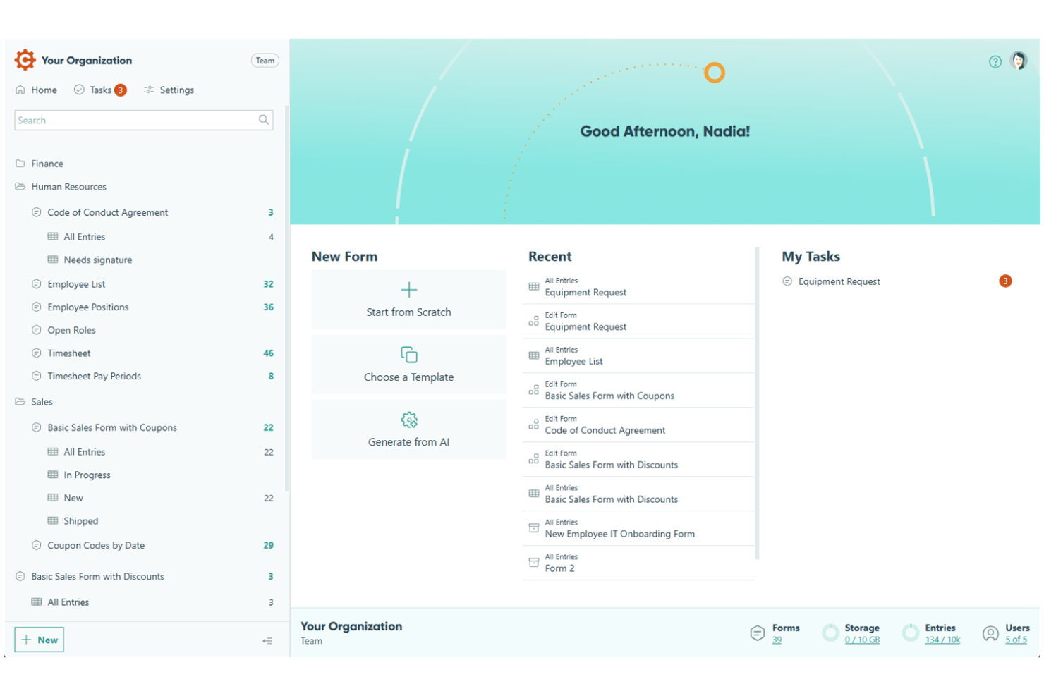 Cognito Forms screenshot - Le 10 migliori alternative a Microsoft Forms nel 2026