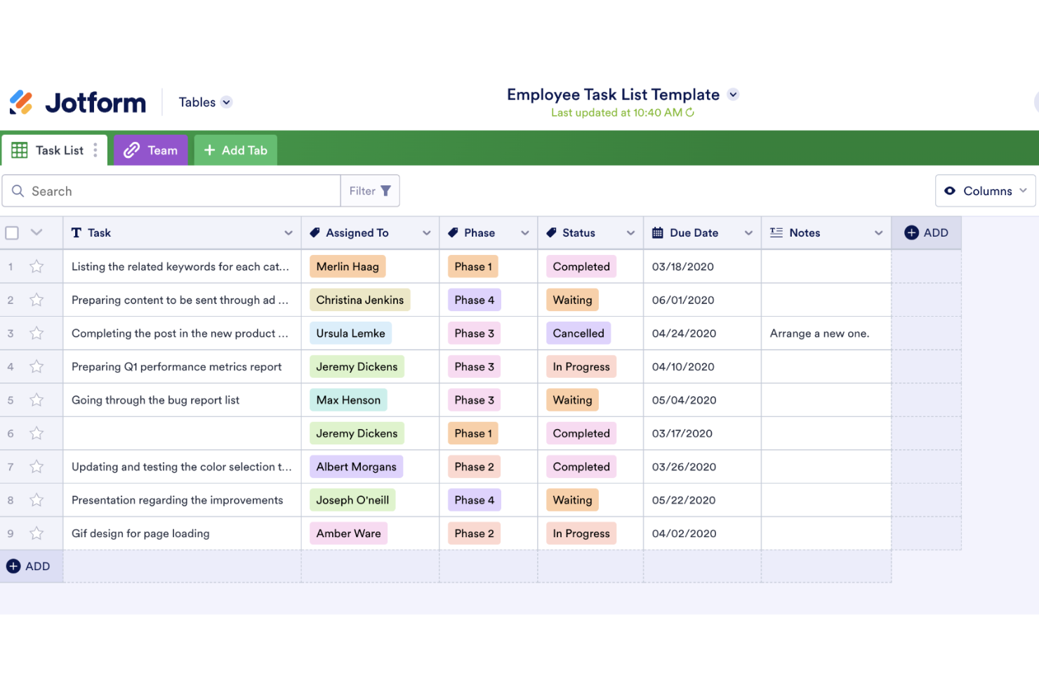 Jotform screenshot - 10 principales alternativas a Microsoft Forms en 2026