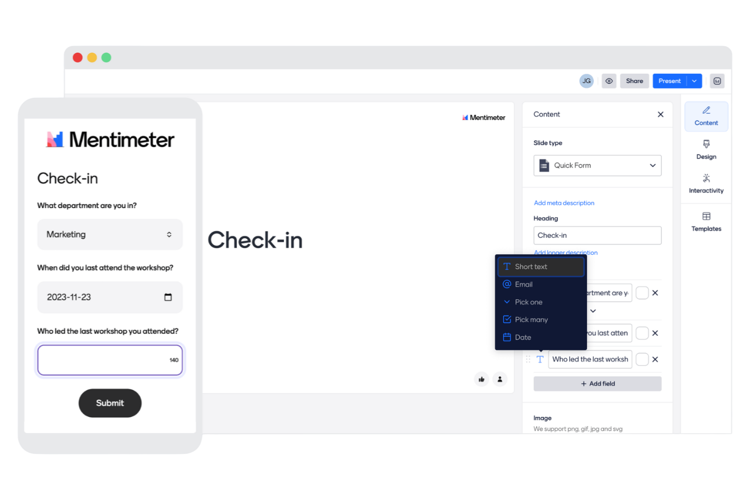 Mentimeter screenshot - Le 10 migliori alternative a Microsoft Forms nel 2026