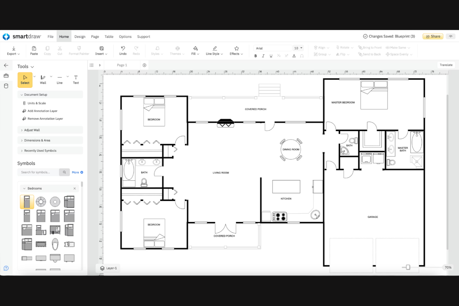 SmartDraw screenshot - 10 bästa alternativen till draw.io för 2026