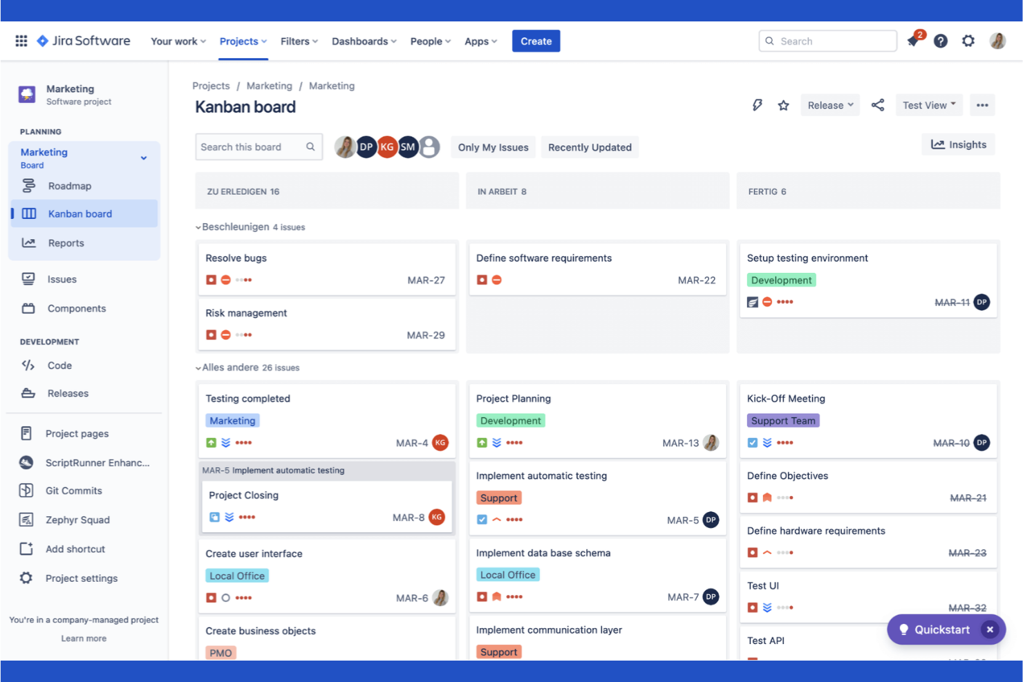 Atlassian screenshot - 10 molnbaserade arbetsflödesprogram för 2026