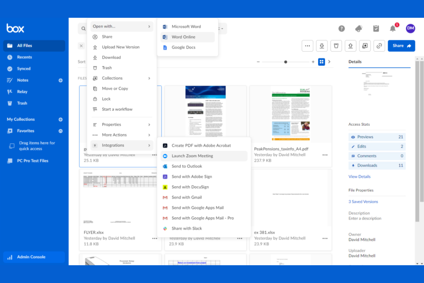 Box screenshot - 10 bästa Dropbox-alternativen granskade 2026