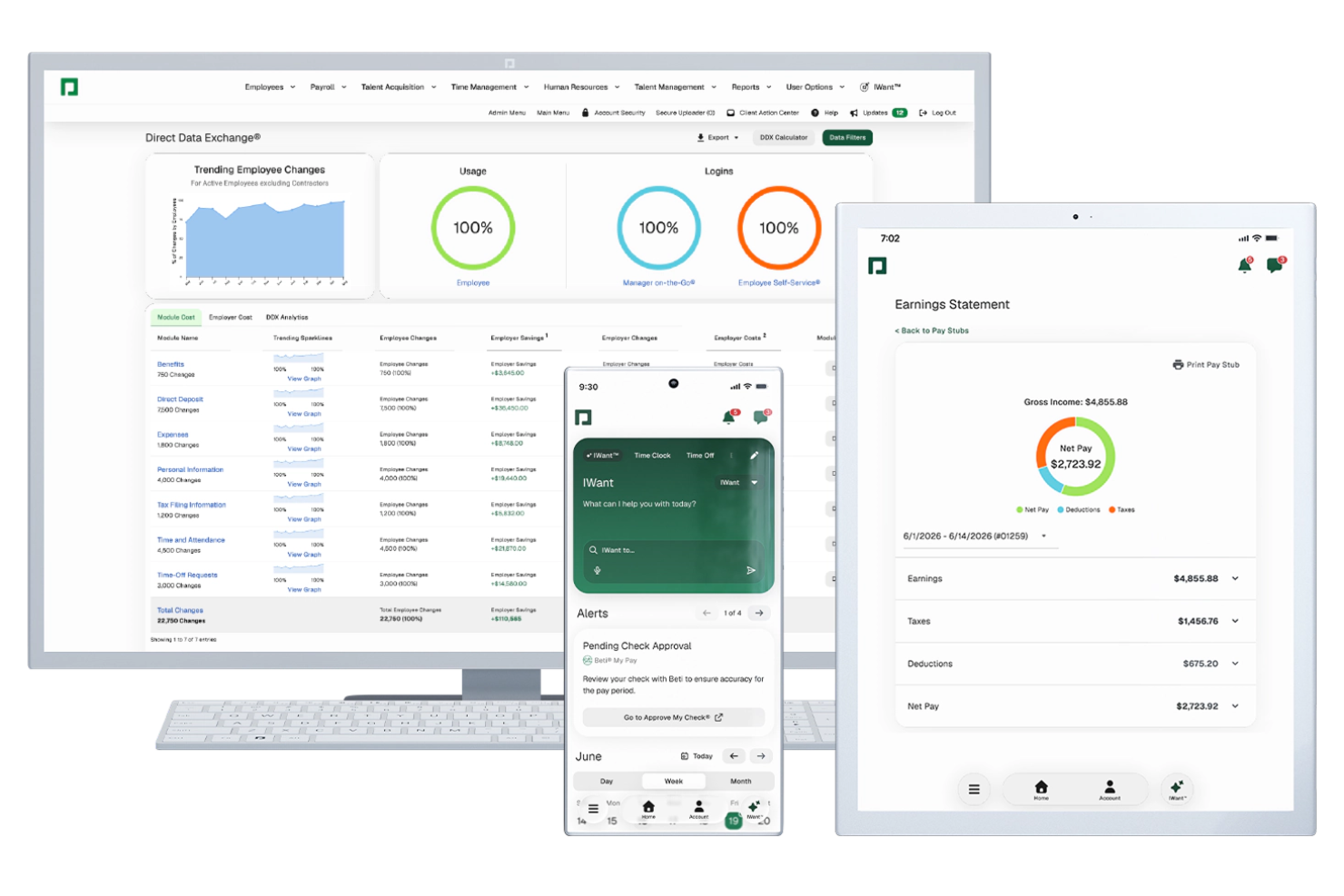 Paycom screenshot - 10 bästa programvarorna för automatisk tidsregistrering – granskade 2026