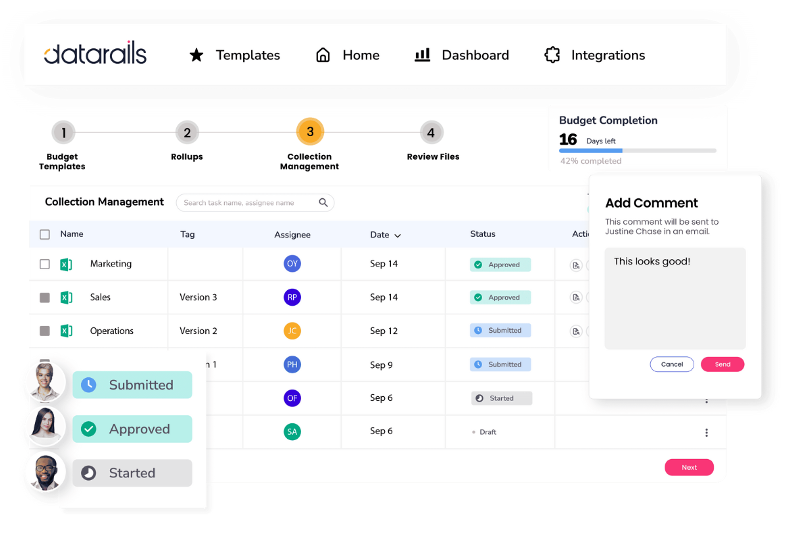 Datarails screenshot - 10 bästa AI-programvarorna för projektbudgetering – granskade 2026