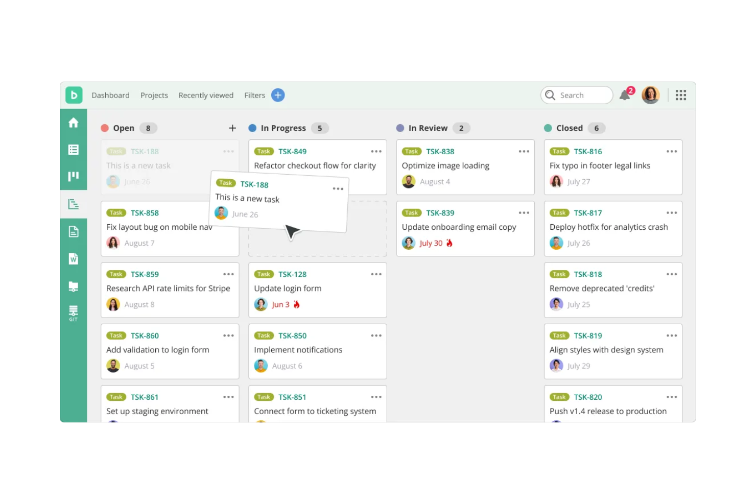 Backlog screenshot - 10 bästa verktygen för agil AI-projektledning granskade 2026