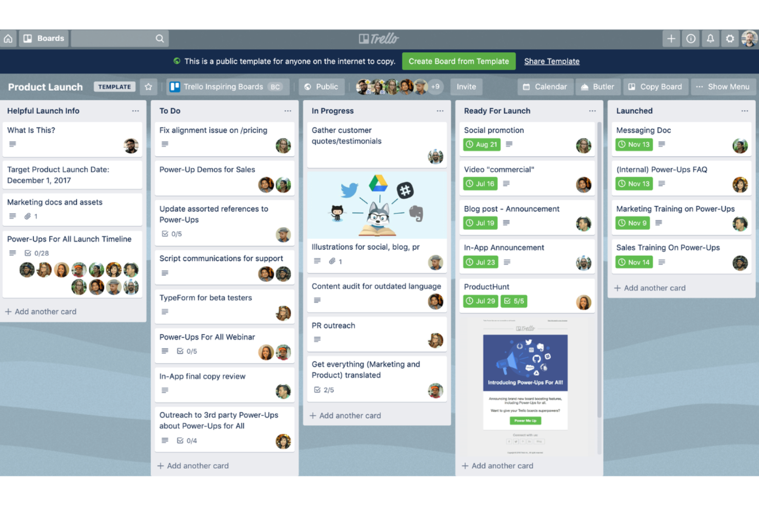 Trello screenshot - 10 bästa projektledningsprogrammen för soloföretagare 2026