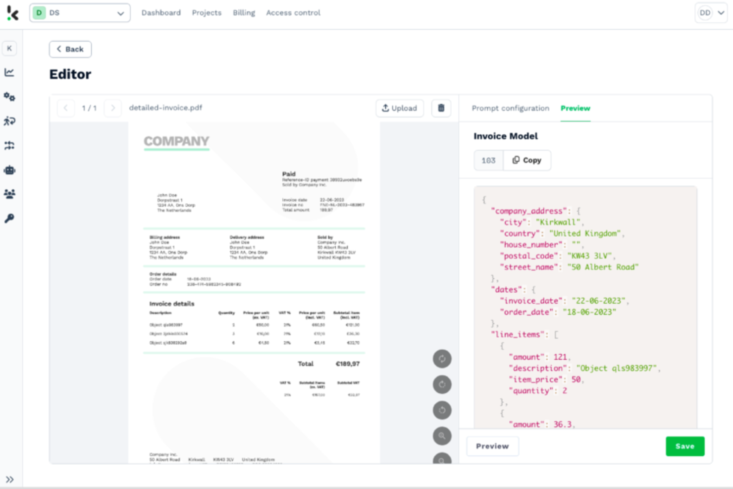 Doxis AI.dp. screenshot - 10 bästa programvarorna för dokumentverifiering granskade 2026