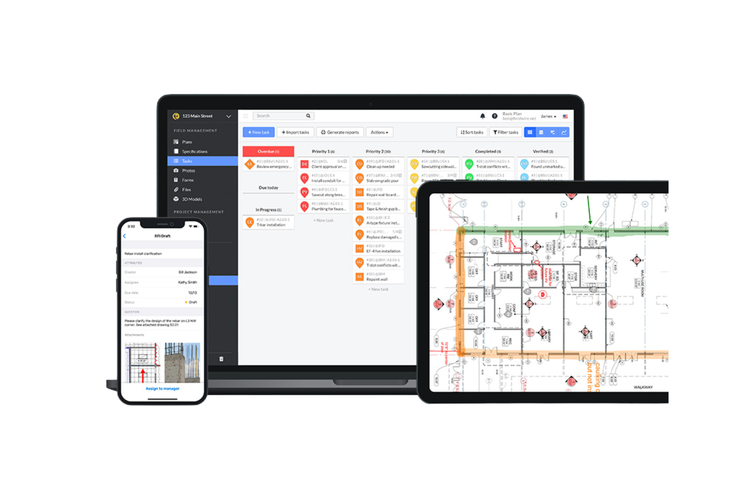 Fieldwire screenshot - 10 bästa programvarorna för projektledning inom återställning 2026