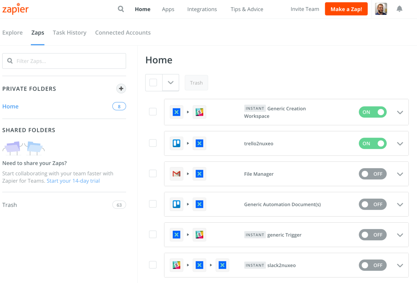 Zapier screenshot - De 10 bästa programvarorna för dokumentautomatisering granskade 2026