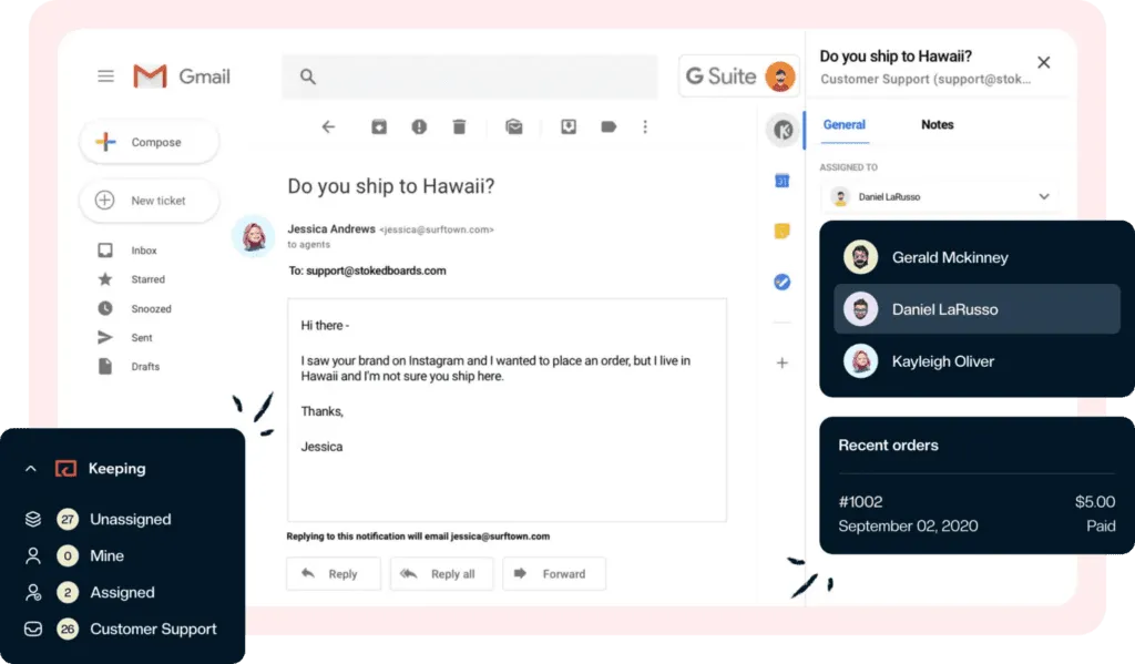 Keeping screenshot - De 10 bästa samarbetsprogrammen för e-post granskade 2026