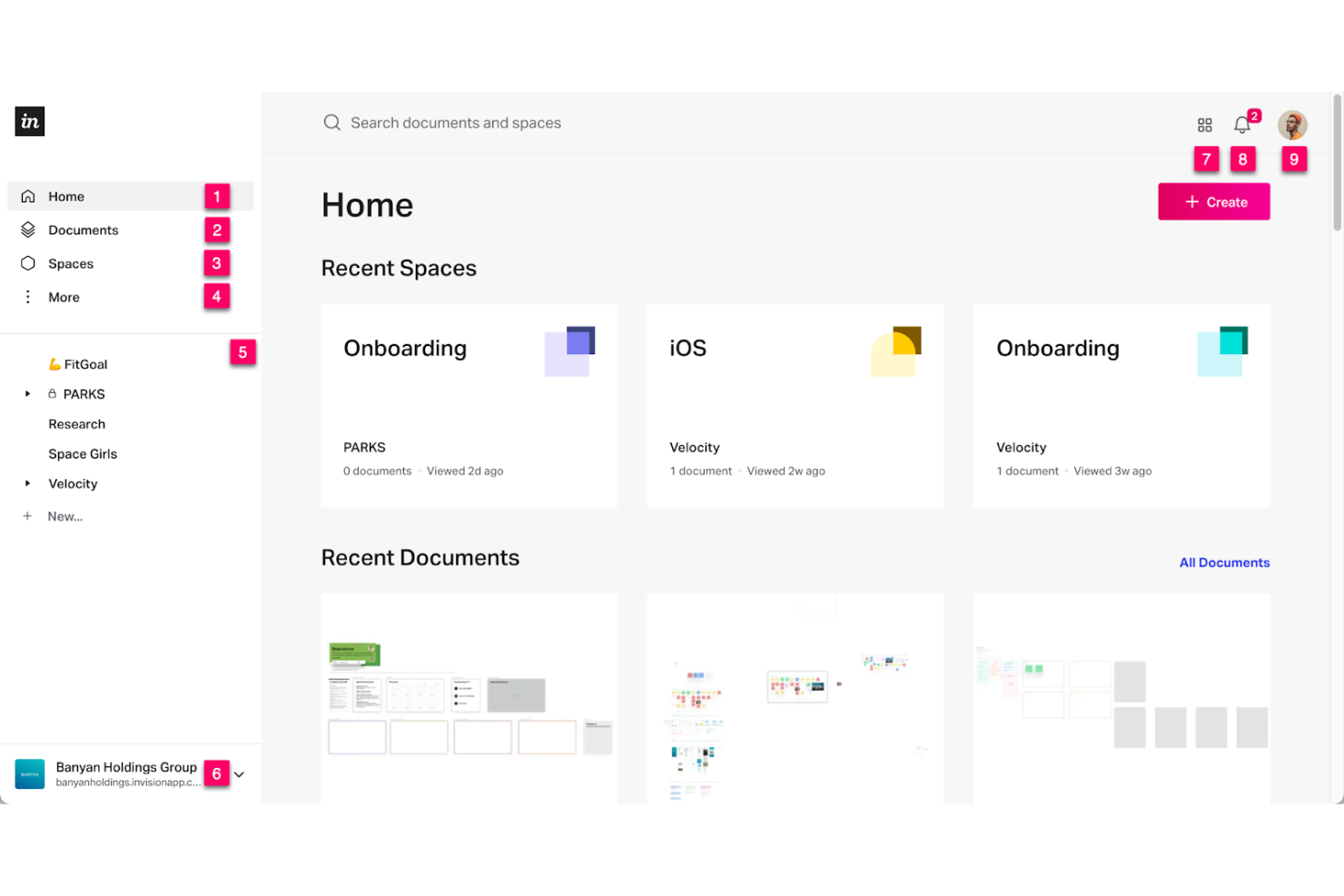Invision screenshot - 10 bästa verktygen för designsamarbete 2026