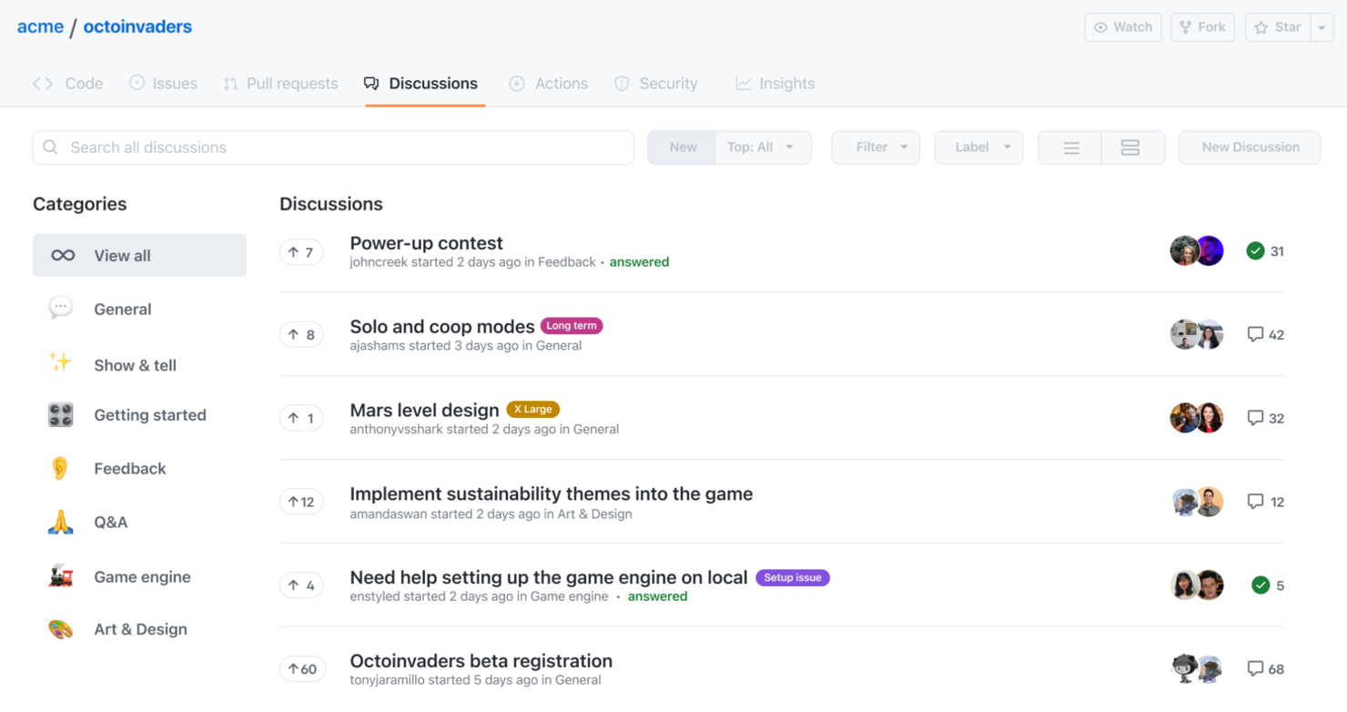GitHub screenshot - 10 bästa verktygen för samarbete inom programvaruutveckling 2026