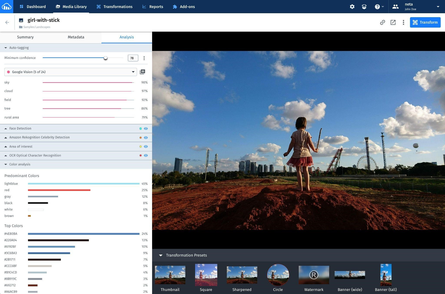 Cloudinary screenshot - 10 bästa programvarorna för hantering av digitala tillgångar för video 2026