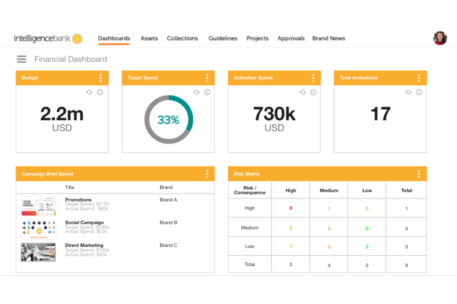 IntelligenceBank screenshot - De 10 bästa programvarorna för hantering av digitala tillgångar för ideella organisationer – granskade 2026