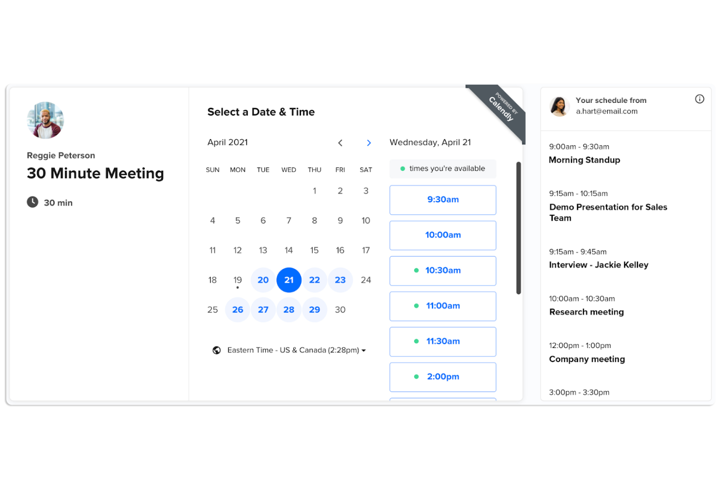 Calendly screenshot - 10 bästa programvarorna för schemaläggning av professionella tjänster – granskade 2026