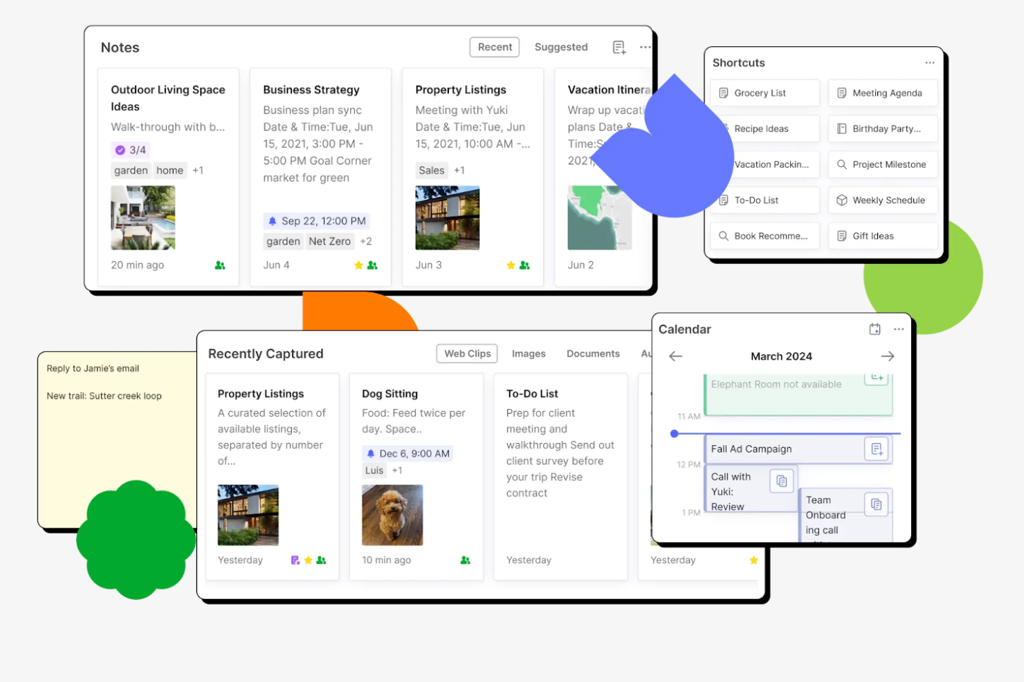 Evernote screenshot - 10 bästa OneNote-alternativen granskade 2026