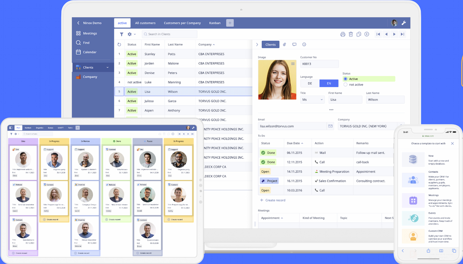Ninox screenshot - 10 bästa Quickbase-alternativen för projektteam 2026