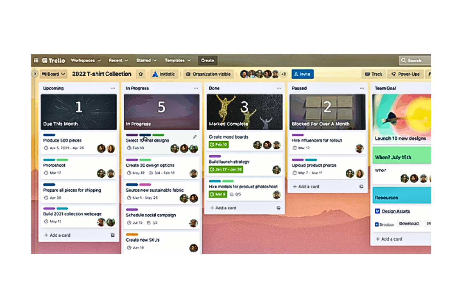 Trello screenshot - 10 bästa programvarorna för SEO-projektledning – utvalda för 2026
