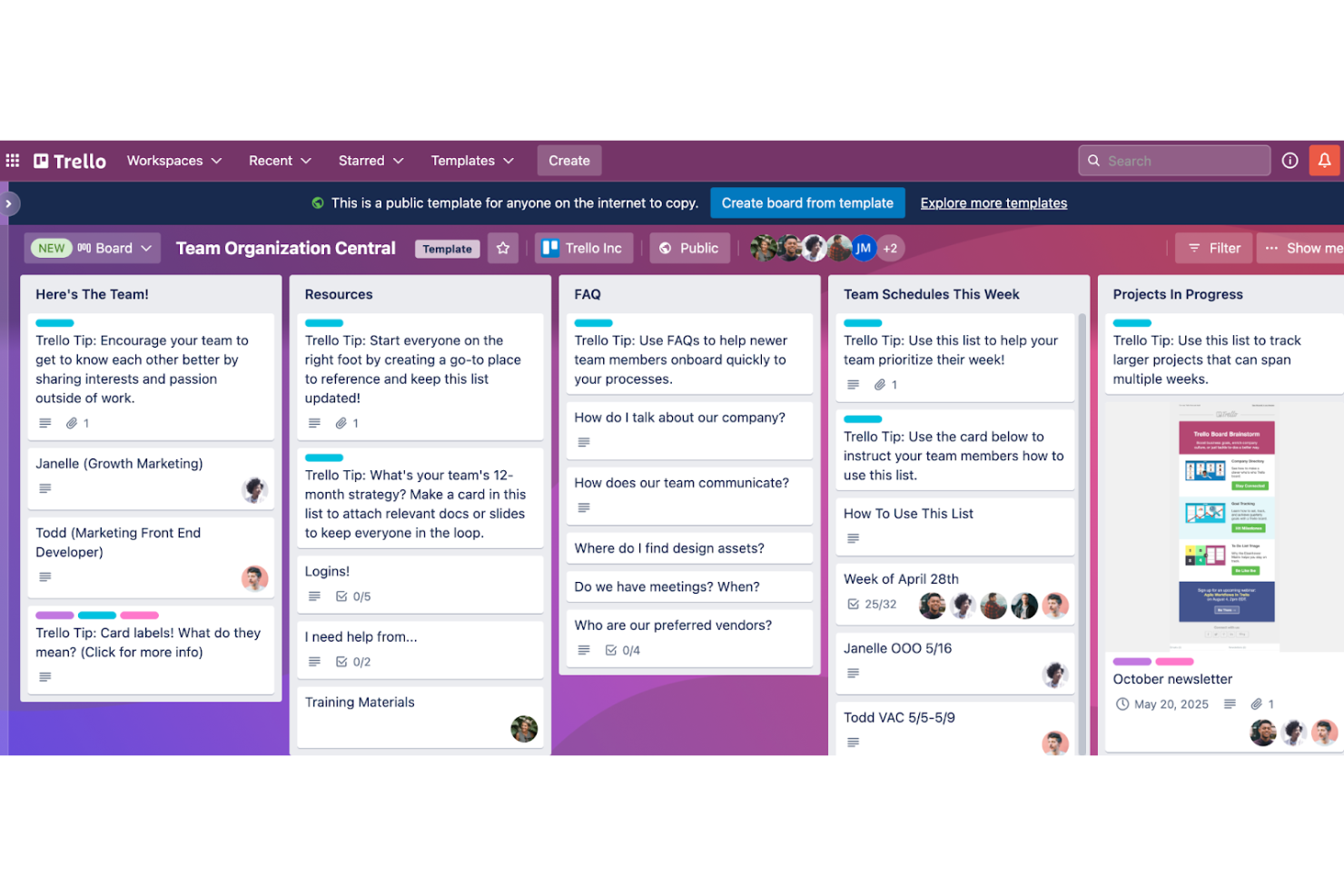 Trello screenshot - 10 bästa programvarorna för automatisering av uppgifter 2026