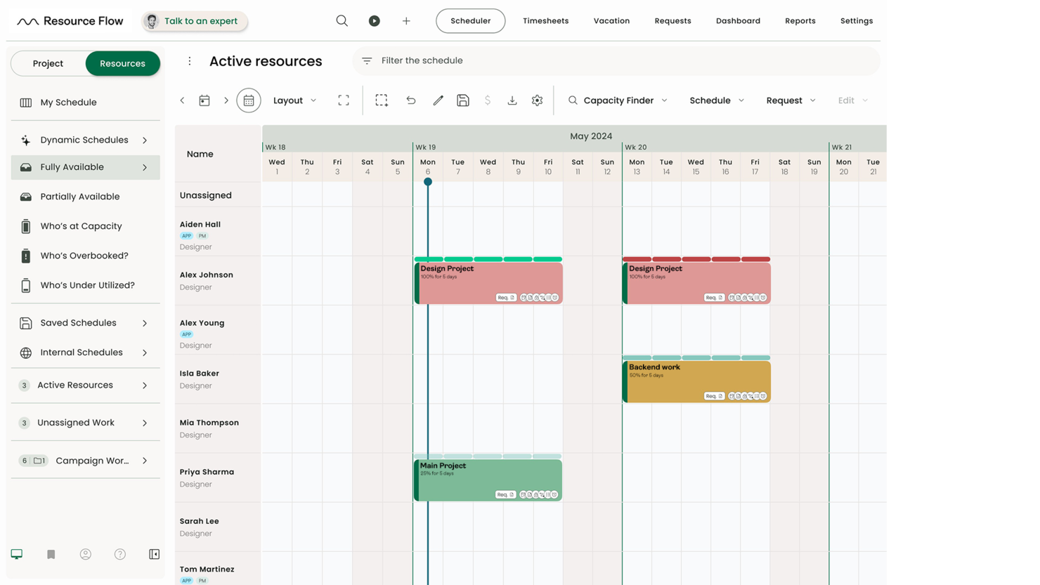 Hub Planner by Milient screenshot - 10 bästa programvarorna för resursbokning för projekt 2026
