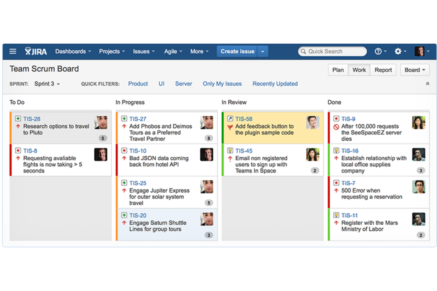 Jira screenshot - 10 bästa projektinstrumentpanelerna i programvara och appar för 2026