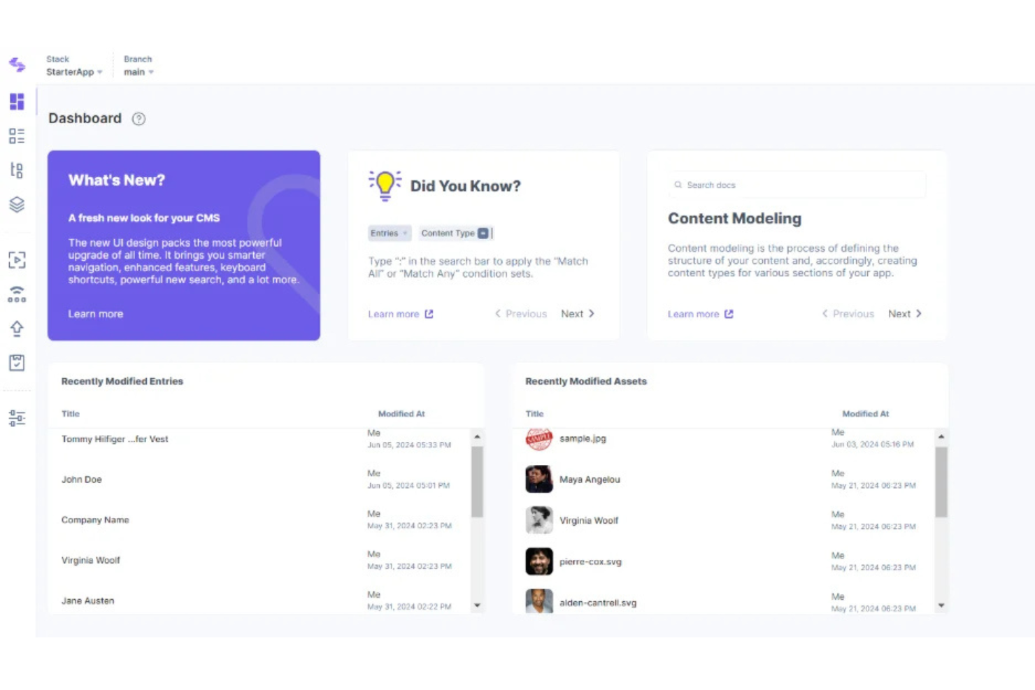 Contentstack screenshot - 10 bästa alternativen till Adobe Experience Manager 2026
