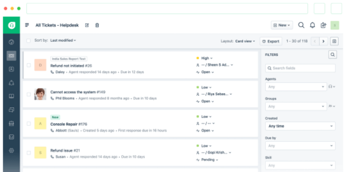 Freshdesk screenshot - 10 bästa helpdeskprogrammen för fantastisk service 2026