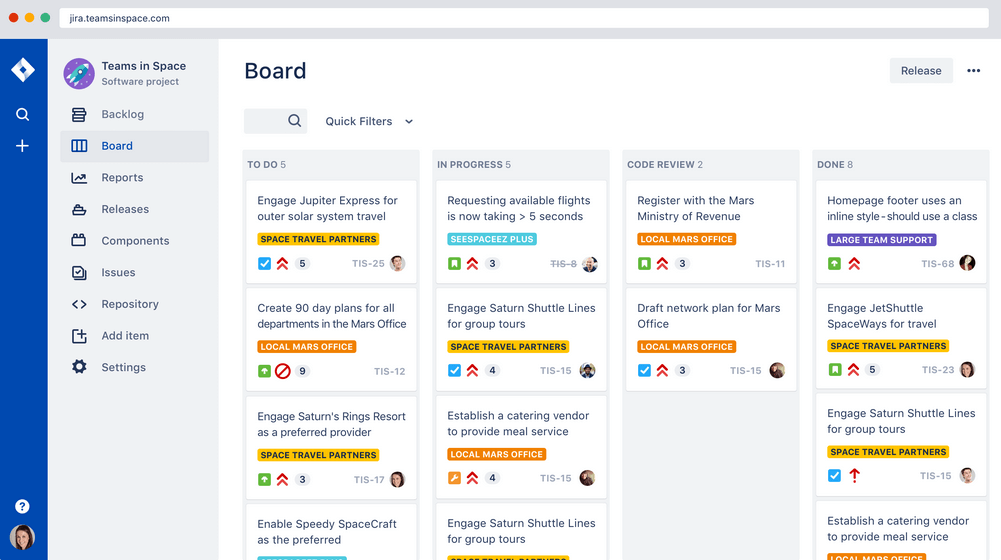 Jira screenshot - 10 bästa programvaruverktygen för Scrum och Scrum-tavlor för 2026