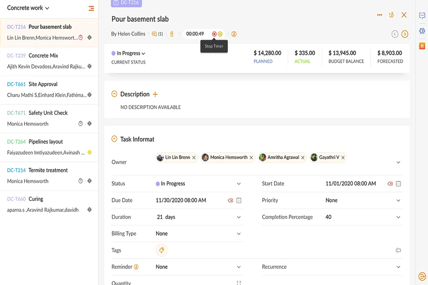Zoho Projects screenshot - De bästa produktivitetsapparna: öka din produktivitet 2026