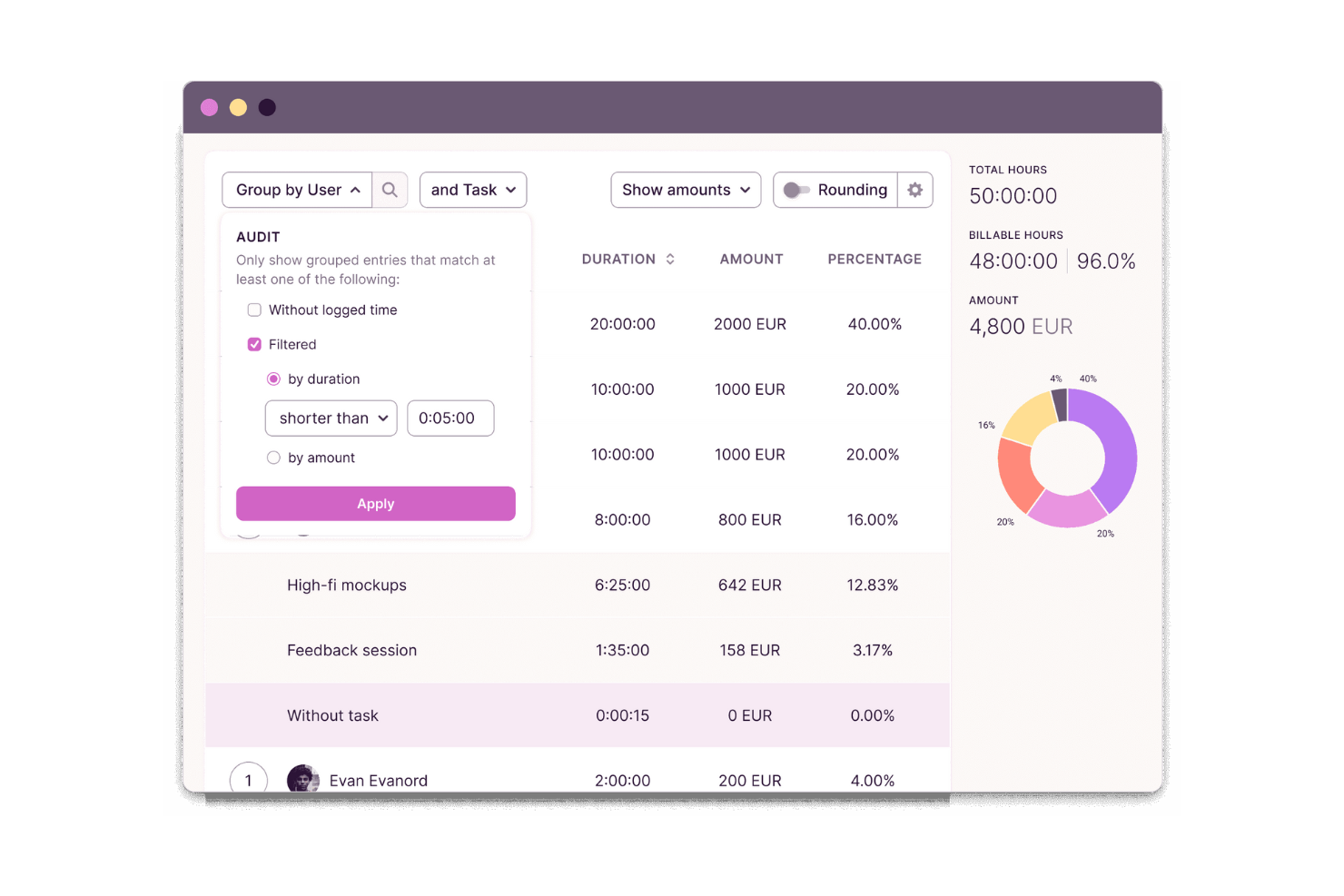 Toggl Track screenshot - 10 bästa programvarorna för tidsregistrering inom professionella tjänster – granskade 2026