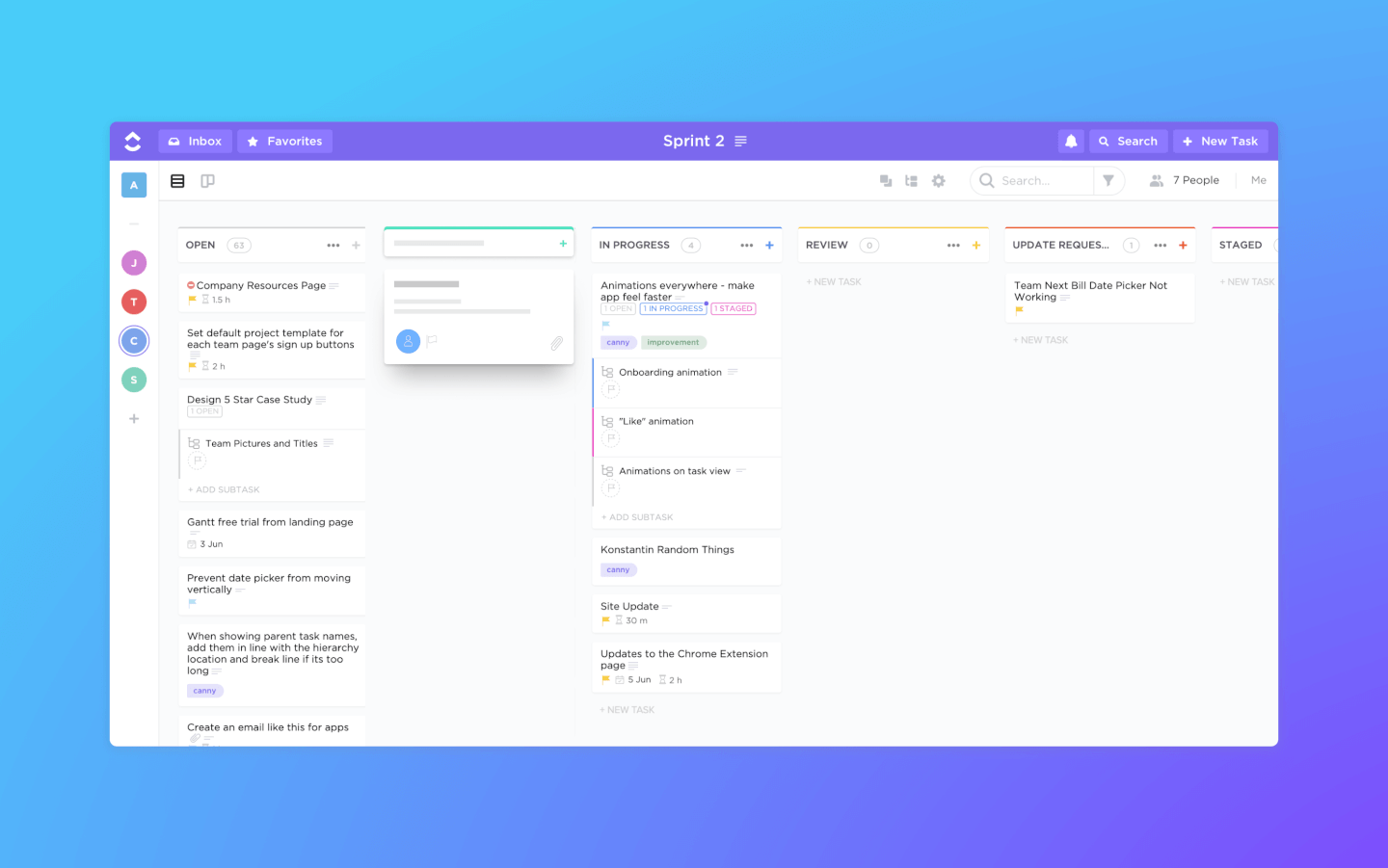 ClickUp screenshot - 10 bästa alternativen till Trello 2026 (gratis och betalda alternativ)