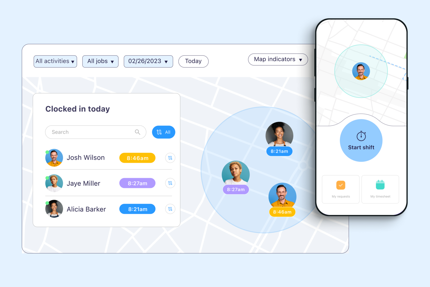 Connecteam screenshot - De 10 bästa programvarorna för tidsregistrering för produktivitet 2026